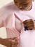 Organic cotton nursing clothes short-sleeved T-shirt rose 