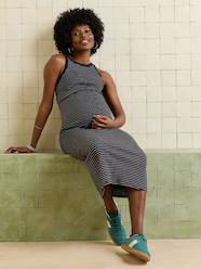 -Nursing clothes long tank top dress