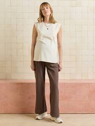 -Straight leg maternity trousers