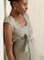 Sleeveless maternity dress khaki 