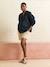 Maternity shorts in twill beige 