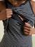 Nursing clothes long tank top dress black 