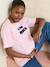 Organic cotton nursing clothes short-sleeved T-shirt rose 