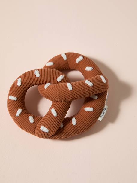 Fabric dog toy pretzel hazel 