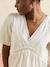 Maternity blouse with V-neck ecru 