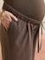 Straight leg maternity trousers chocolate 