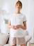 4-Piece Loungewear Set, Maternity & Nursing Special BLUE DARK ALL OVER PRINTED+sage green 