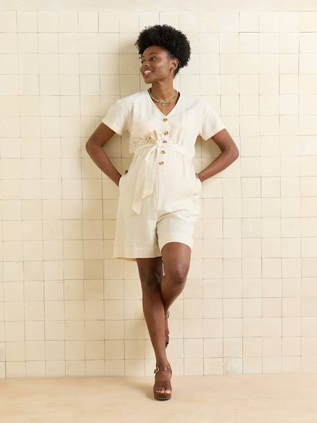 Playsuit for nursing clothes ecru 