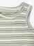 Striped organic cotton tank top for baby boys striped white 