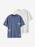 Pack of 2 short-sleeved t-shirts grey blue 
