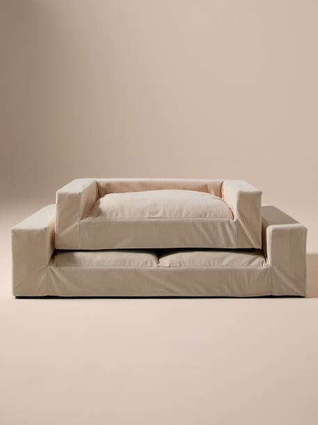 XL dog sofa in corduroy ecru 