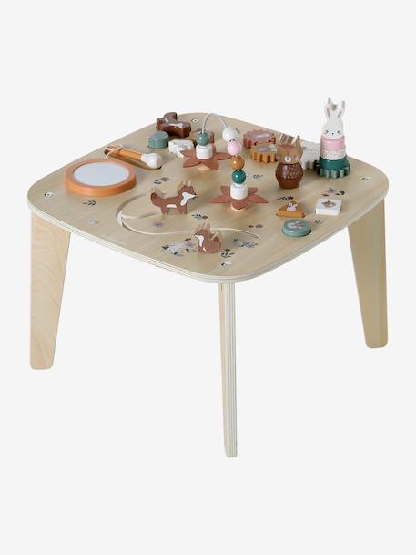 FSC® wooden activity table ecru+wood 