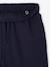 Boys' wide-leg joggers navy blue 