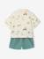 Boy's shirt and short set emerald green 
