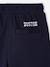 Boys' wide-leg joggers navy blue 