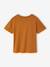 Boy's short-sleeved t-shirt pecan nut+sky blue 