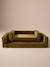 Large dog velvet sofa bronze 