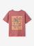 T-shirt with motif on front and back for boys dusky pink+ocean blue+sky blue+white 