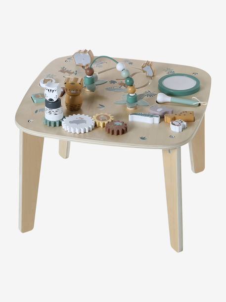 FSC® wooden activity table ecru+wood 