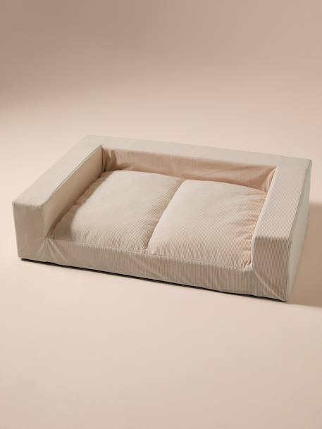 XL dog sofa in corduroy ecru 