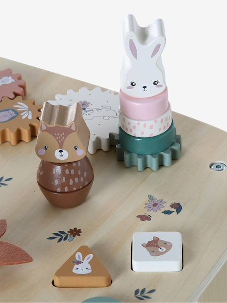 FSC® wooden activity table ecru+wood 