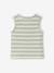 Striped organic cotton tank top for baby boys striped white 