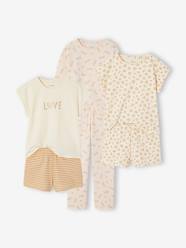 Girls-Pack of 3 leopard print pyjamas for girls