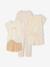 Pack of 3 leopard print pyjamas for girls ecru 