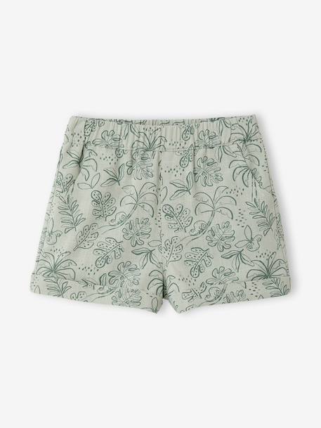 Baby boy shirt and short set sage green 