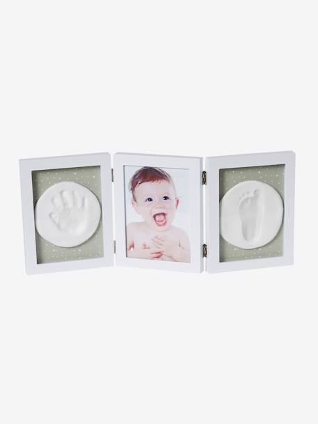 Triptych Frame for Baby's Hand or Foot Mould White 