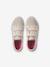 Girls' synthetic trainers with touch 'n' close fastening printed beige 