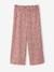 Girl's T-shirt and wide-leg trouser set blush+ecru 