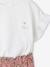 Girl's T-shirt and wide-leg trouser set blush+ecru 