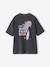 Oversized cotton t-shirt for boys anthracite 