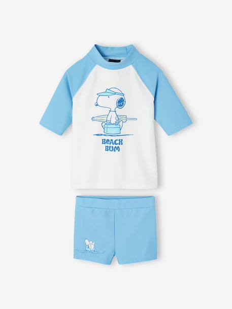 SNOOPY UV-protective swimsuit for boys sky blue 