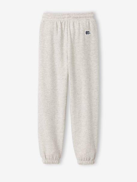 Girl's loose joggers marl grey 