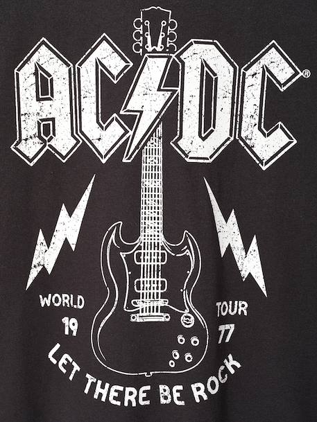 ACDC short-sleeved rock t-shirt for boys anthracite 