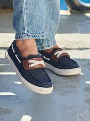 Boat Shoes with Hook-&-Loop Fasteners for Boys