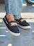Boat Shoes with Hook-&-Loop Fasteners for Boys navy blue 