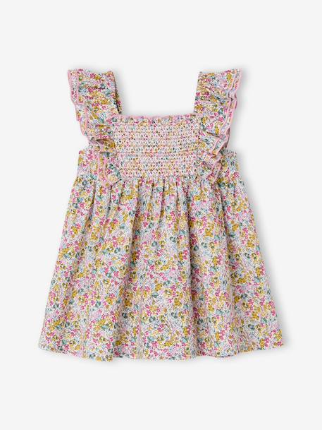 Baby dress with matching organic cotton knickers multicoloured 