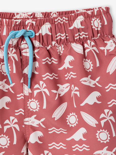 Boy's swim shorts terracotta 
