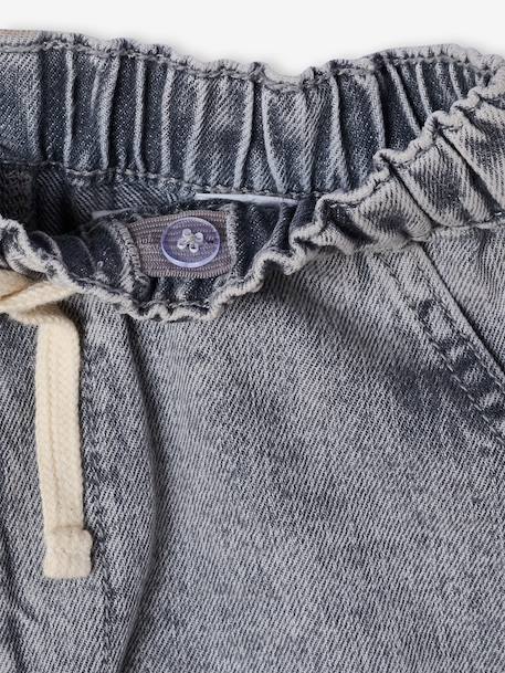 Easy-to-Slip-On Denim Bermuda Shorts for Boys denim grey+double stone+printed blue+stone+striped blue 