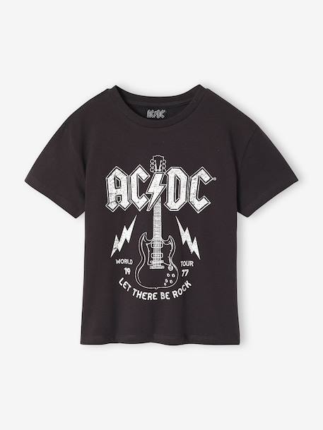 ACDC short-sleeved rock t-shirt for boys anthracite 