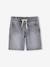 Easy-to-Slip-On Denim Bermuda Shorts for Boys denim grey+double stone+printed blue+stone+striped blue 
