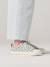 Trainers in Fancy Fabric, for Girls blush+printed green 