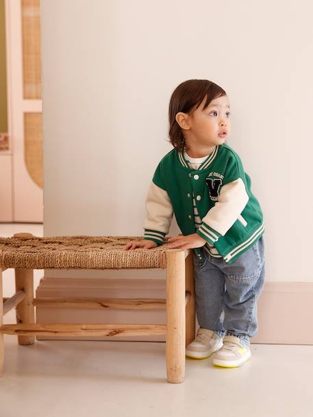 Elasticated Synthetic Trainers for Babies set beige 