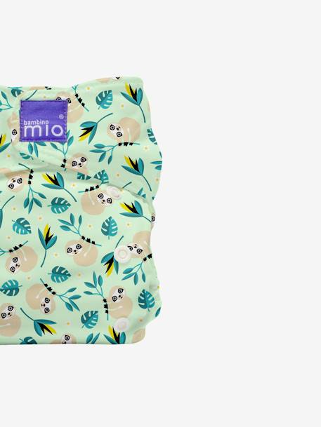 Miosolo All-in-One Reusable Nappy by BAMBINO MIO Green/Print 