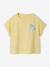Girl's short-sleeved t-shirt pale yellow 