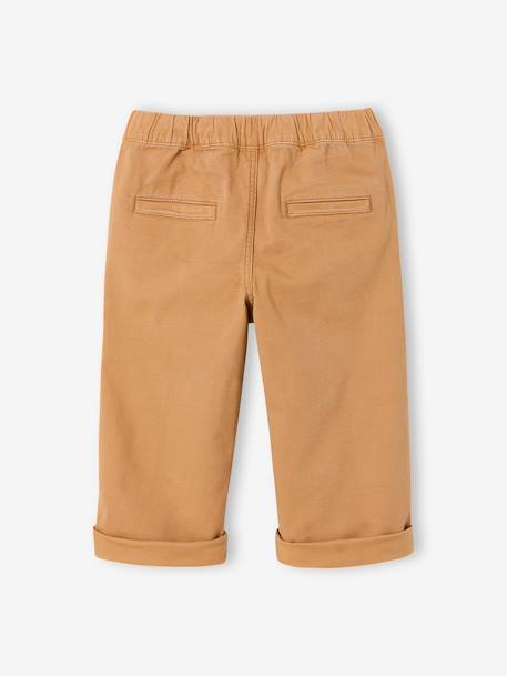 Bermuda shorts for boys navy blue+pecan nut 