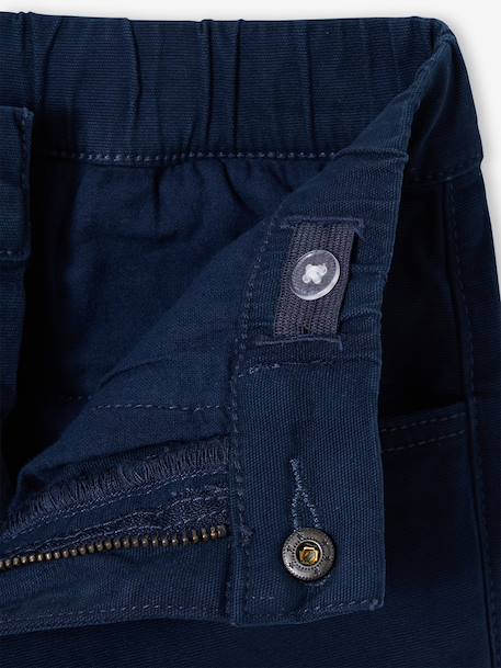 Bermuda shorts for boys navy blue+pecan nut 